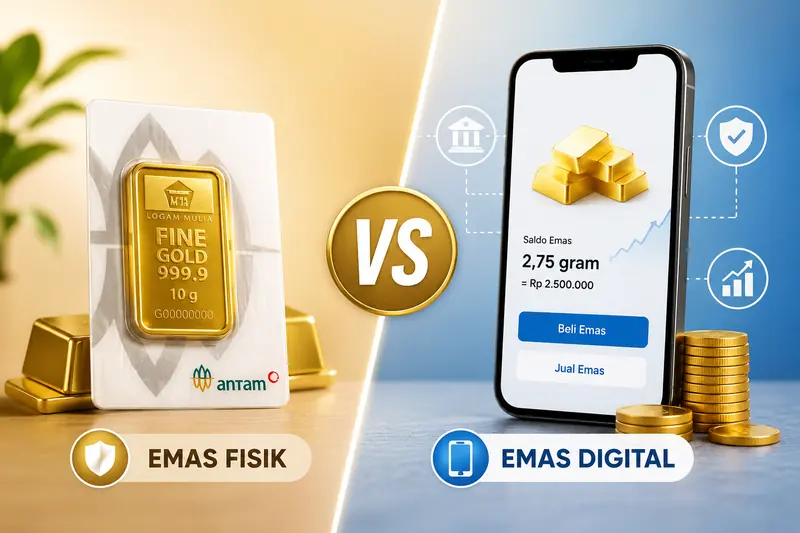 Emas Fisik vs Emas Digital: Mana Lebih Cocok Menjaga Aset?