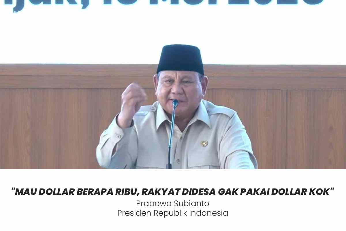 Rakyat di Desa Nggak Pakai Dollar! Kata Presiden, Tapi Ini Faktanya