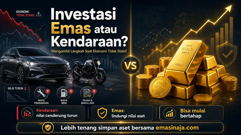 Investasi Emas vs Kendaraan: Pilihan Cerdas Saat Ekonomi Tidak Stabil